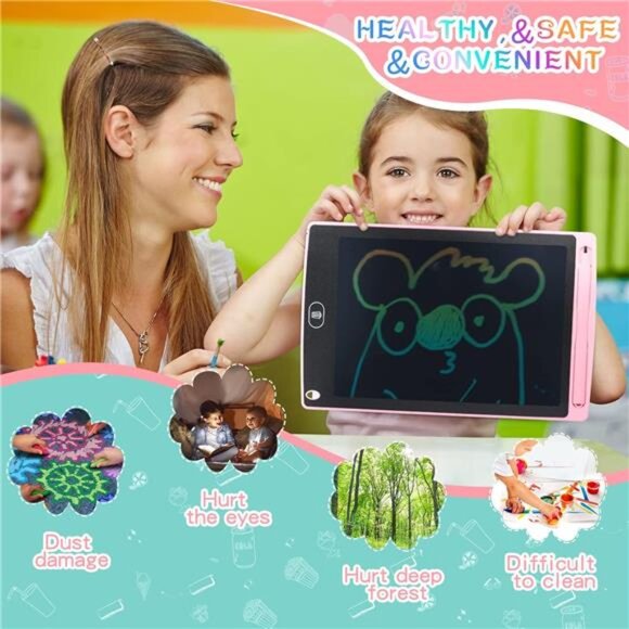 4 Pcs LCD Writing Tablet for Kids 8.5 Inch Doodle Board Drawing Tablet Toys - Picture 4 of 7